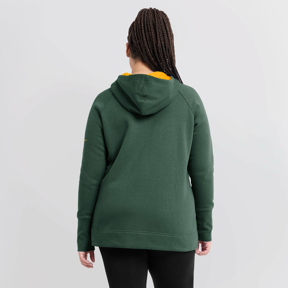 Green Bay Packers Women's Asymmetrical Raglan Full-Zip Hoodie Green | Nike for Sale