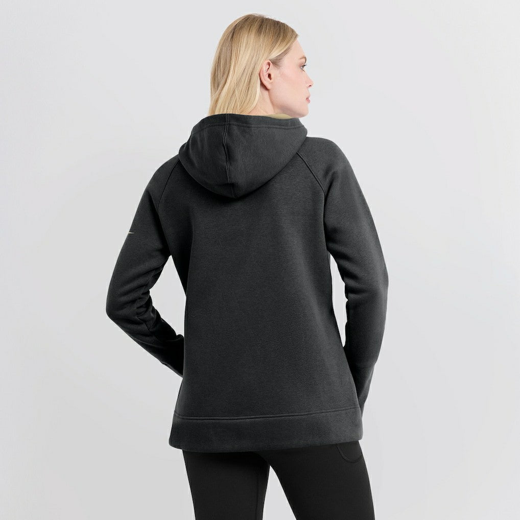 New Orleans Saints Women's Asymmetrical Raglan Full-Zip Hoodie Black | Nike for Sale