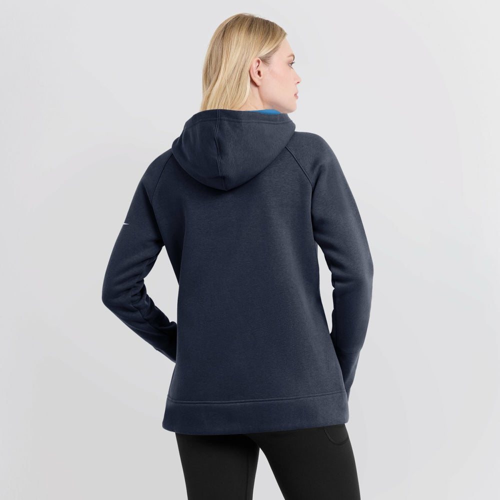 Tennessee Titans Women's Asymmetrical Raglan Full-Zip Hoodie Navy | Nike for Sale