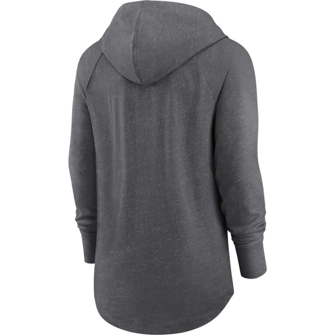 Green Bay Packers Women's Raglan Funnel Neck Pullover Hoodie Heather Charcoal | Nike for Sale