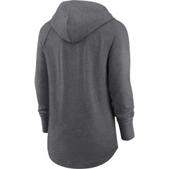 Green Bay Packers Women's Raglan Funnel Neck Pullover Hoodie Heather Charcoal | Nike for Sale