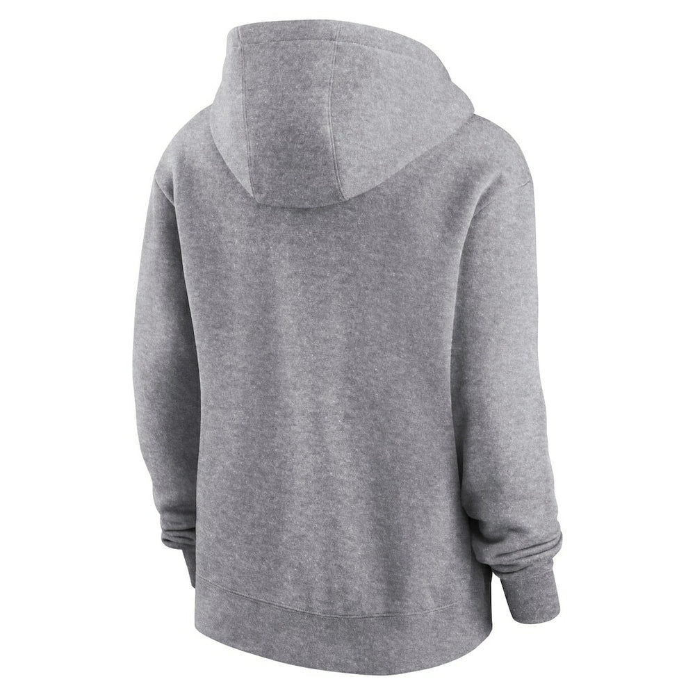 Los Angeles Rams Women's Team Logo Club Fleece Pullover Hoodie Heather Gray | Nike for Sale