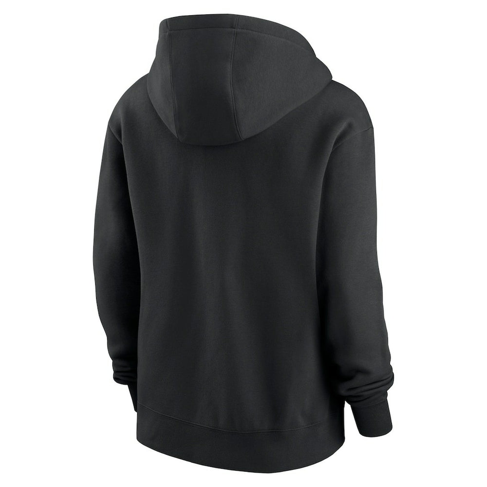 Las Vegas Raiders Women's Wordmark Club Fleece Pullover Hoodie Black | Nike for Sale