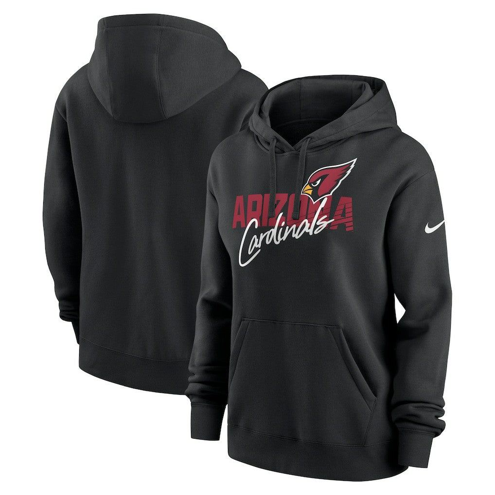 Arizona Cardinals Women's Wordmark Club Fleece Pullover Hoodie Black | Nike for Sale