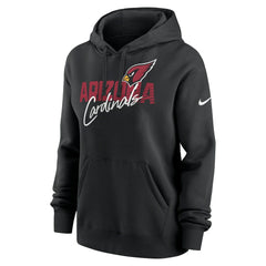 Arizona Cardinals Women's Wordmark Club Fleece Pullover Hoodie Black | Nike for Sale