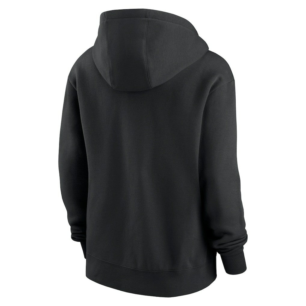 Carolina Panthers Women's Wordmark Club Fleece Pullover Hoodie Black | Nike for Sale