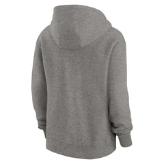 Cleveland Browns Women's Wordmark Club Fleece Pullover Hoodie Heather Gray | Nike for Sale