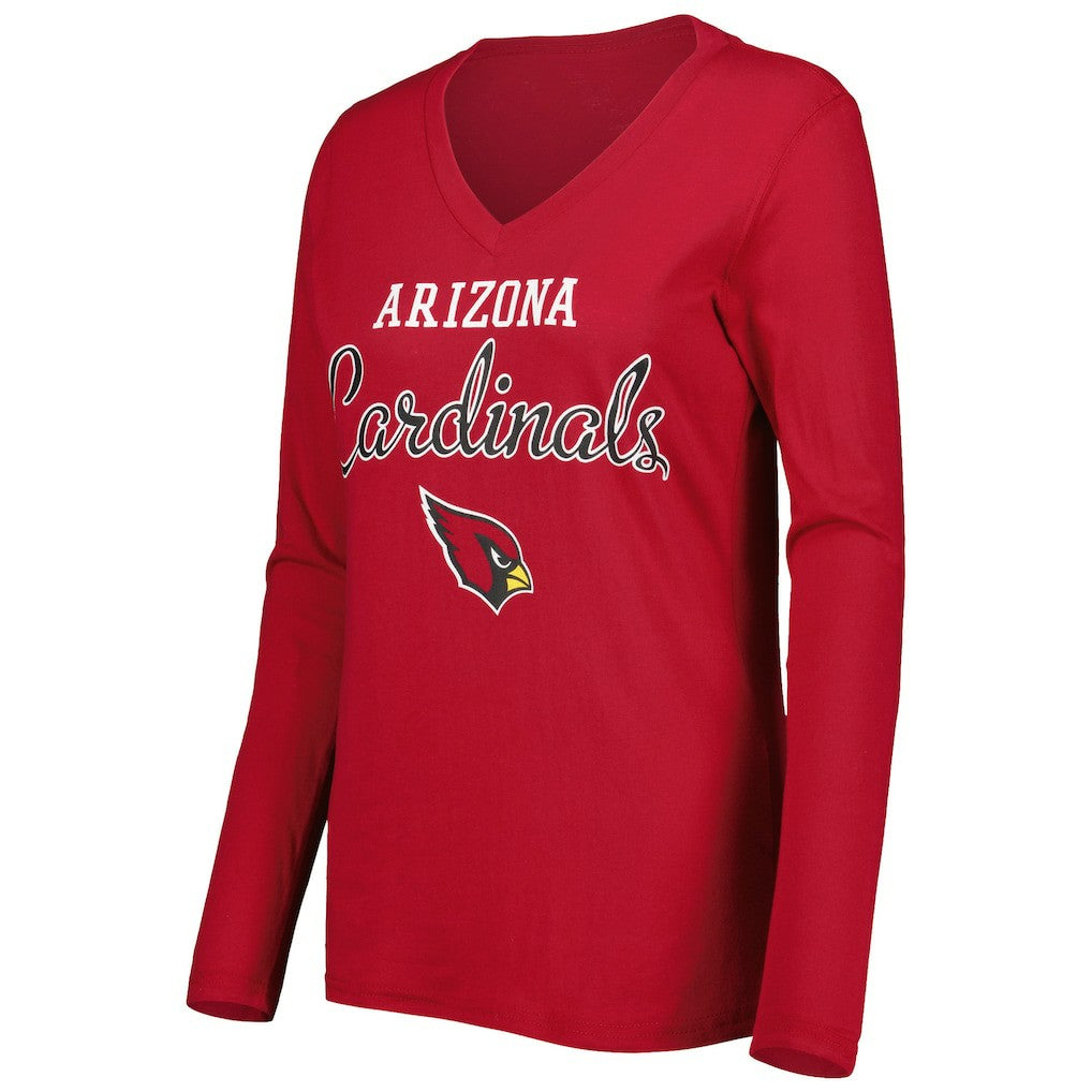 Arizona Cardinals G-III 4Her by Carl Banks Women's Post Season Long Sleeve V-Neck T-Shirt Cardinal | NFL