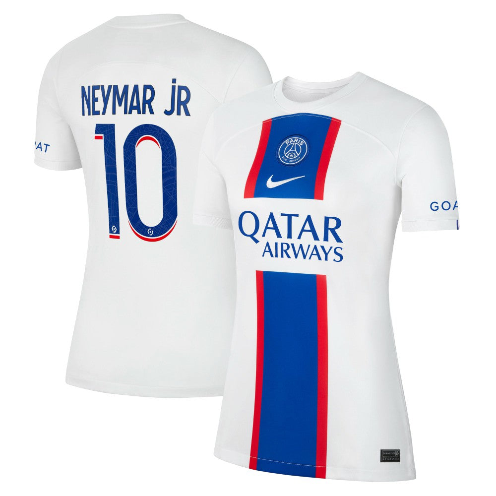 Neymar Jr. Paris Saint-Germain Women's 2022/23 Third Breathe Stadium Replica Player Jersey White | Nike Online