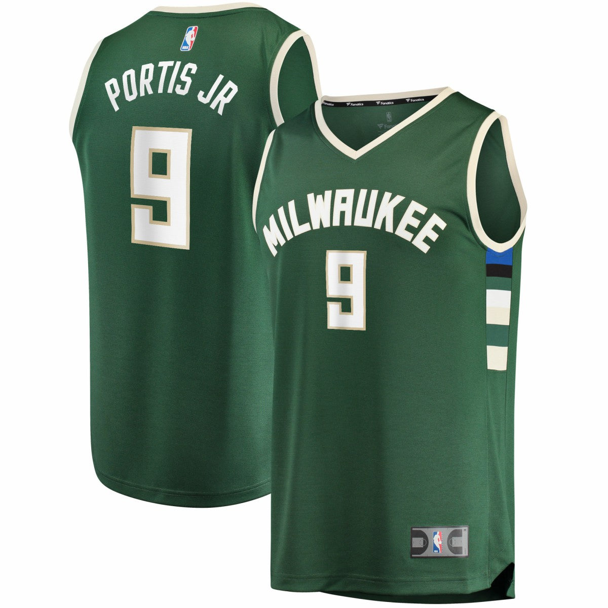 Bobby Portis Milwaukee Bucks Fast Break Replica Jersey Icon Edition Green - NBA
