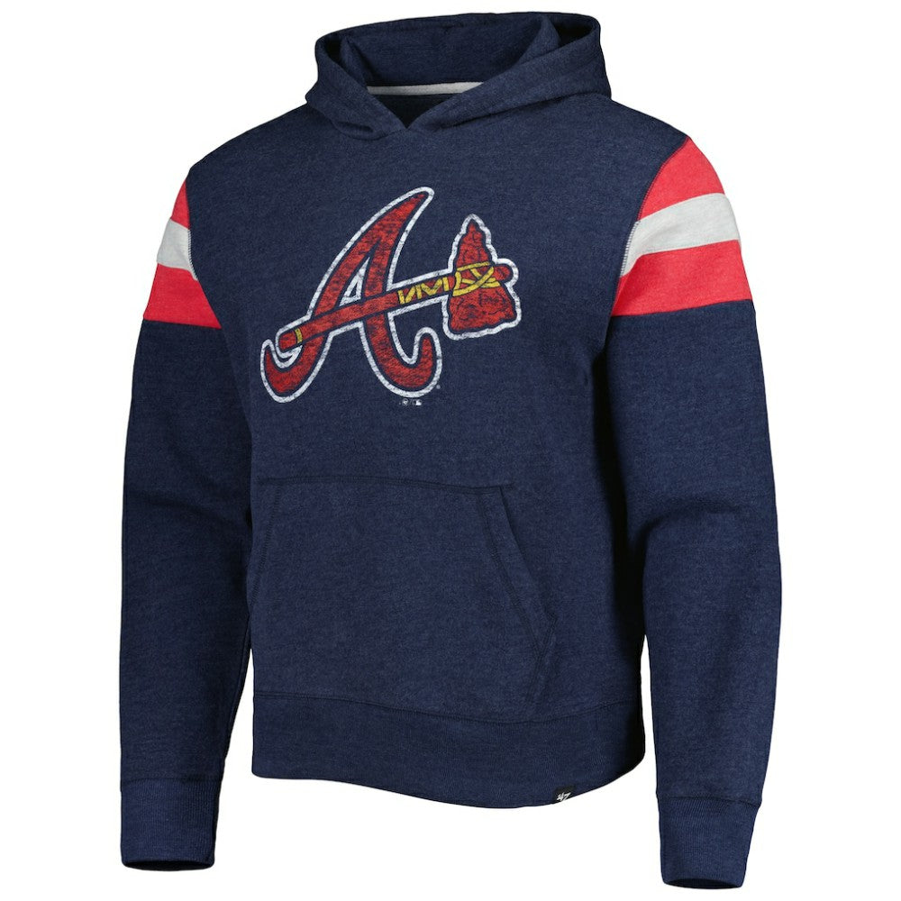 Atlanta Braves '47 Premier Nico Pullover Hoodie - MLB