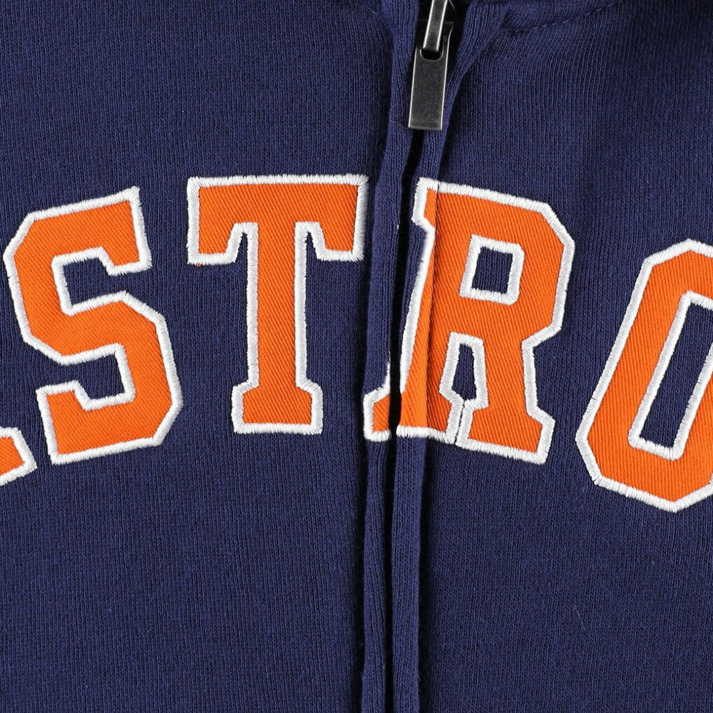Houston Astros Youth Wordmark Full-Zip Fleece Hoodie - MLB