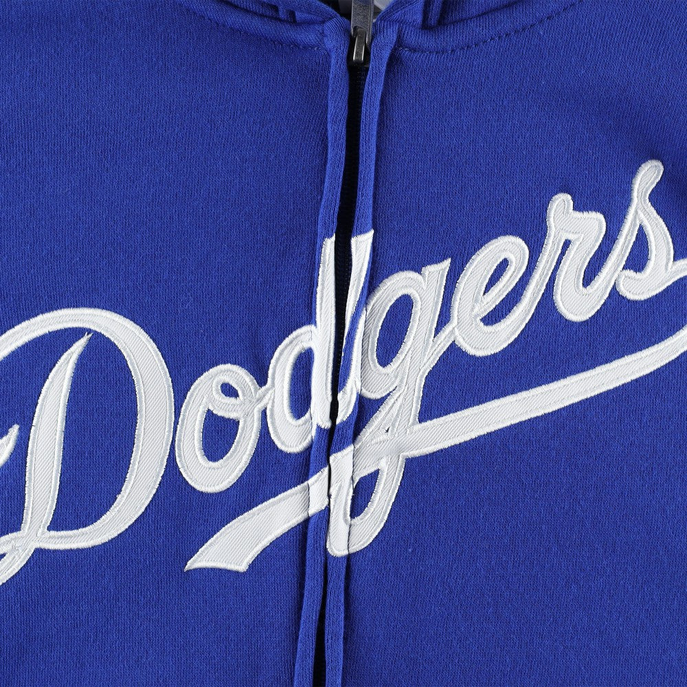 Los Angeles Dodgers Youth Wordmark Full-Zip Fleece Hoodie - MLB