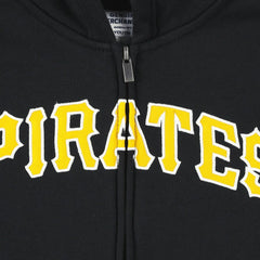 Pittsburgh Pirates Youth Wordmark Full-Zip Fleece Hoodie - MLB