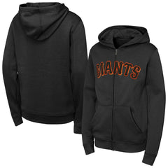 San Francisco Giants Youth Wordmark Full-Zip Fleece Hoodie - MLB