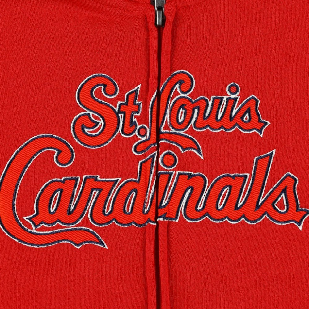 St. Louis Cardinals Youth Wordmark Full-Zip Fleece Hoodie - MLB