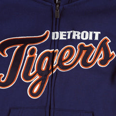 Detroit Tigers Youth Wordmark Full-Zip Fleece Hoodie - MLB