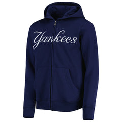 New York Yankees Youth Wordmark Full-Zip Fleece Hoodie - MLB