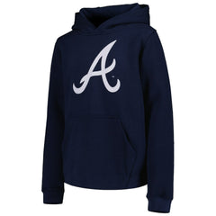 Atlanta Braves Youth Team Primary Logo Pullover Hoodie - MLB