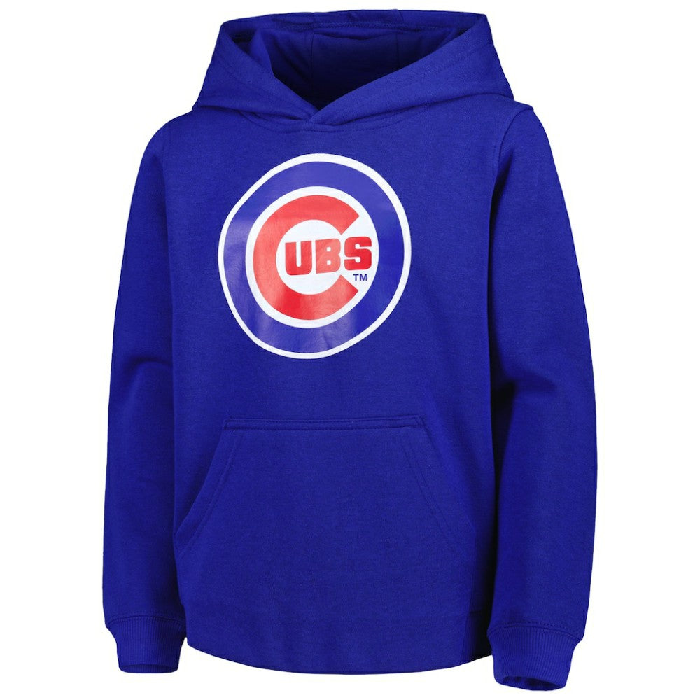 Chicago Cubs Youth Team Primary Logo Pullover Hoodie - MLB