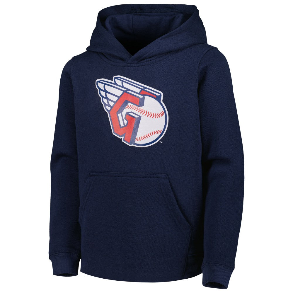 Cleveland Guardians Youth Team Primary Logo Pullover Hoodie - MLB