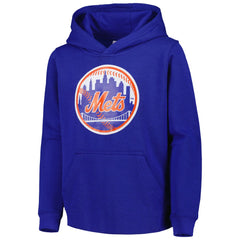 New York Mets Youth Team Primary Logo Pullover Hoodie - MLB