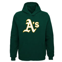 Athletics Youth Team Primary Logo Pullover Hoodie - MLB
