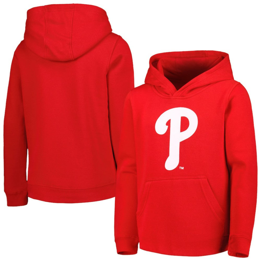 Philadelphia Phillies Youth Team Primary Logo Pullover Hoodie - MLB