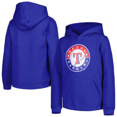 Texas Rangers Youth Team Primary Logo Pullover Hoodie - MLB
