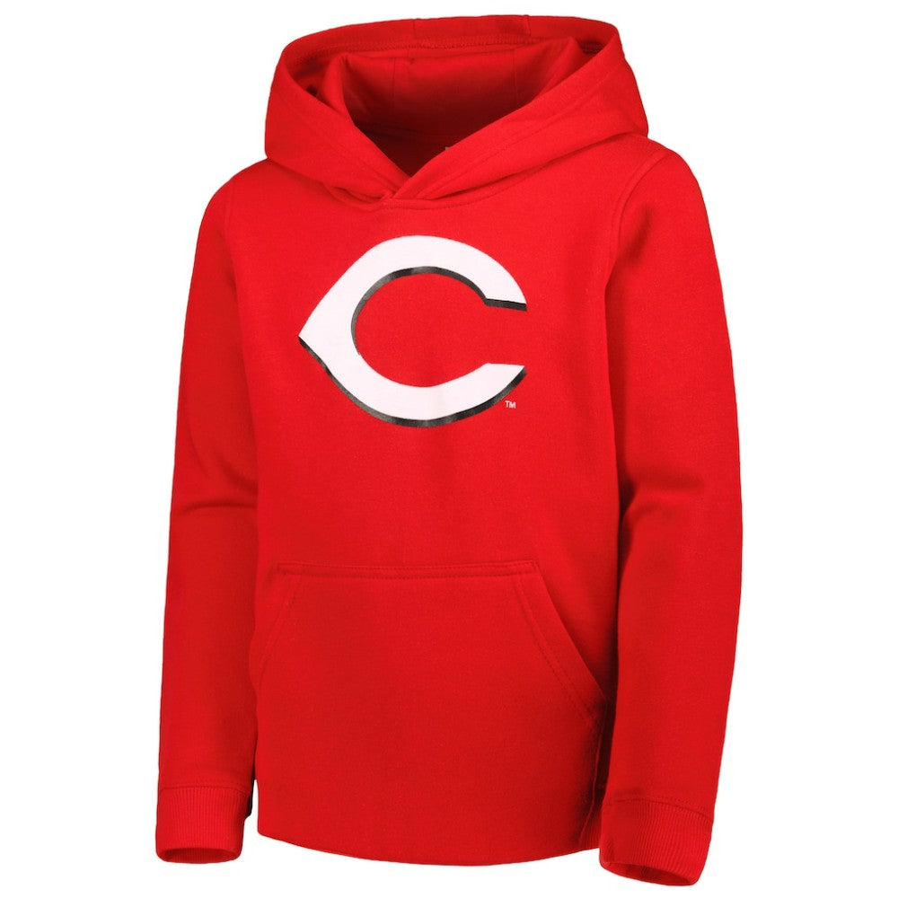 Cincinnati Reds Youth Team Primary Logo Pullover Hoodie - MLB