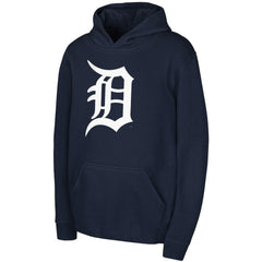 Detroit Tigers Youth Team Primary Logo Pullover Hoodie - MLB