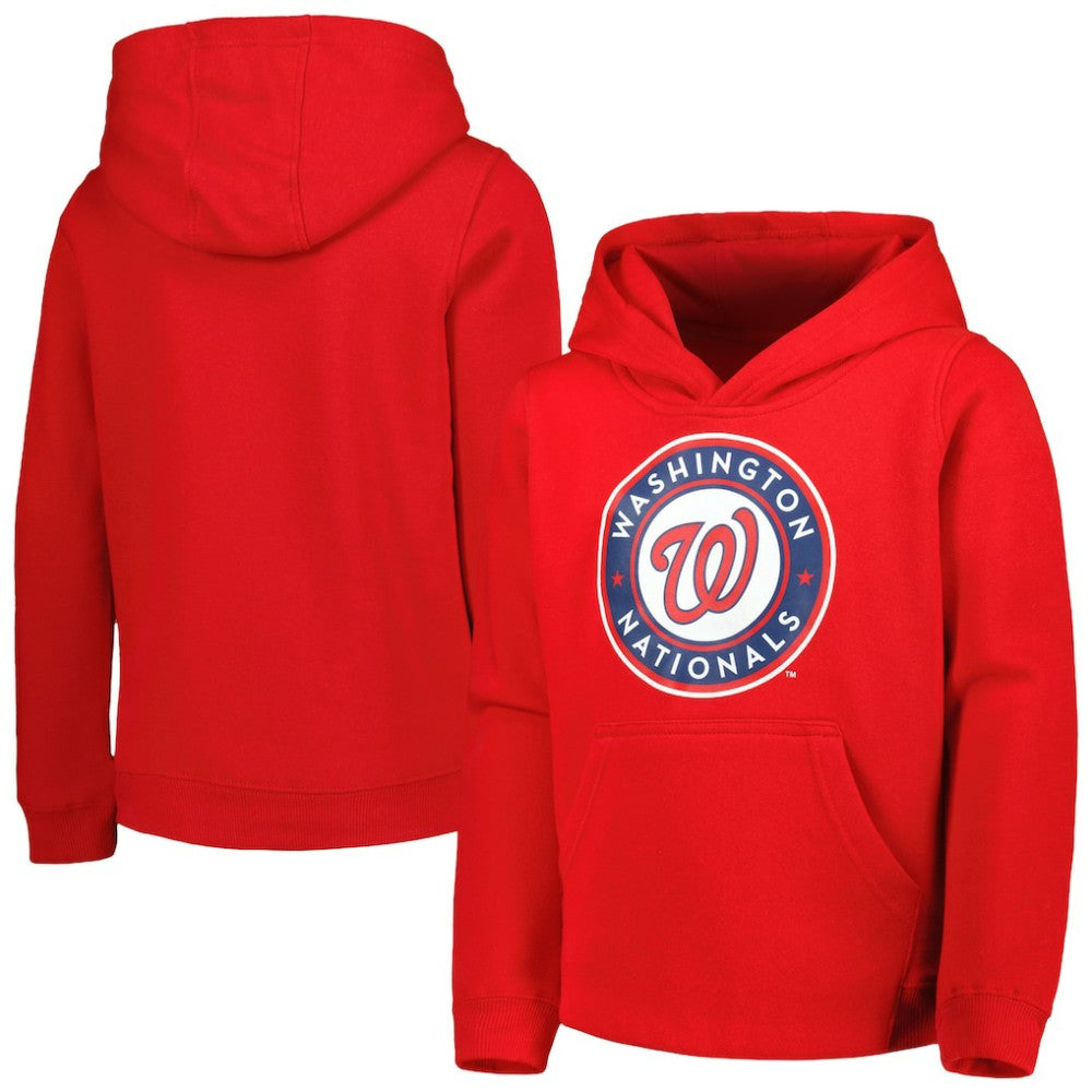 Washington Nationals Youth Team Primary Logo Pullover Hoodie - MLB