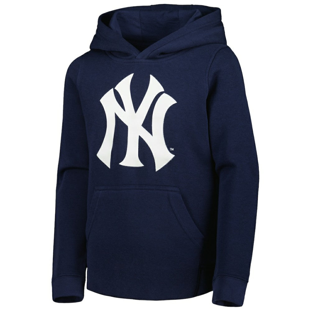 New York Yankees Youth Team Primary Logo Pullover Hoodie - MLB
