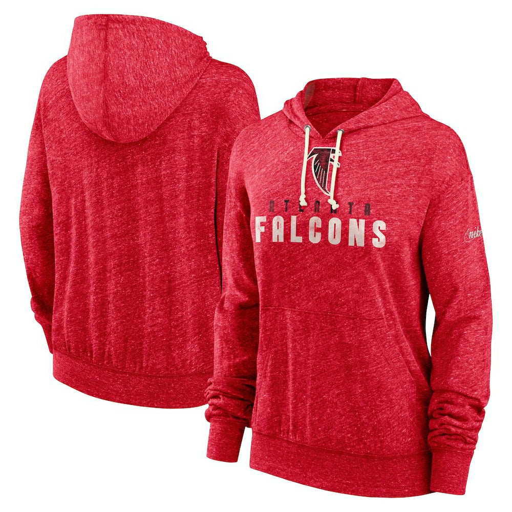Atlanta Falcons Women's Rewind Gym Vintage Lightweight Pullover Hoodie Red | Nike for Sale