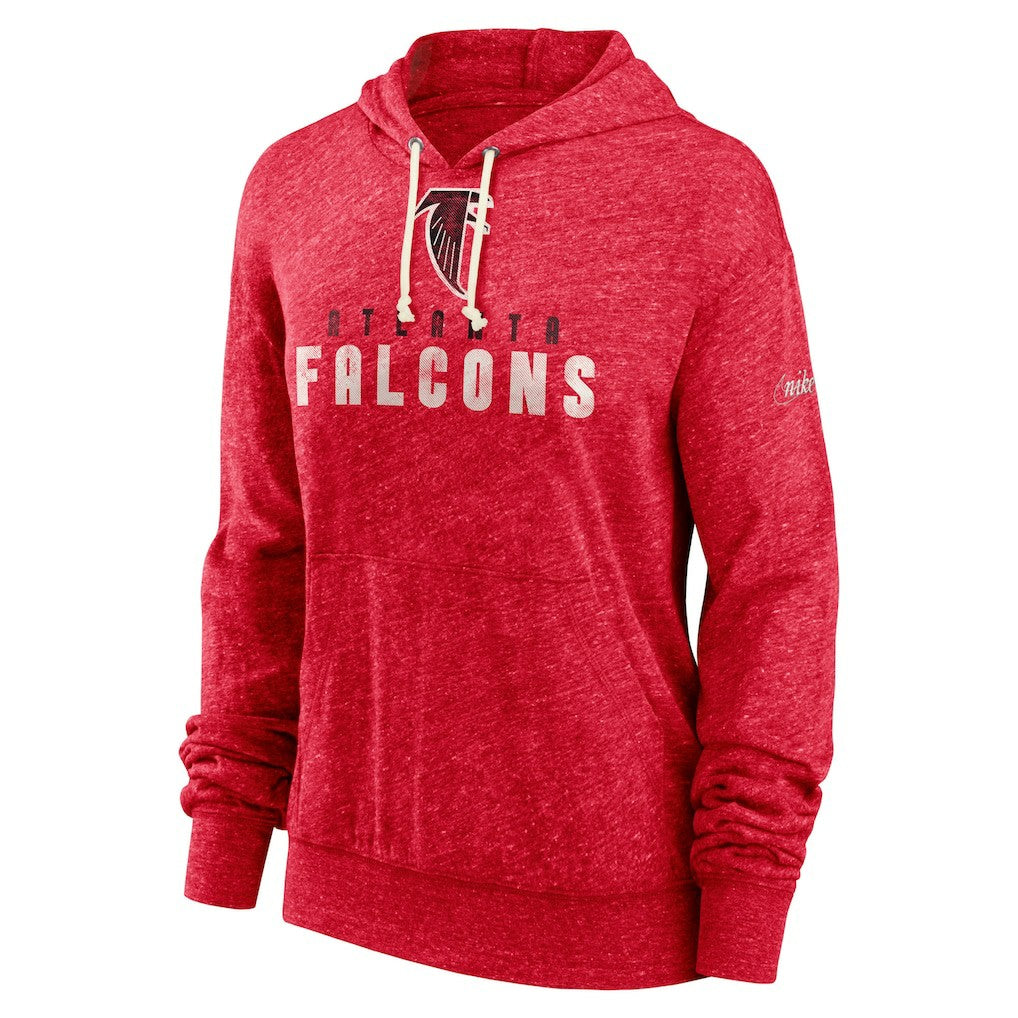 Atlanta Falcons Women's Rewind Gym Vintage Lightweight Pullover Hoodie Red | Nike for Sale