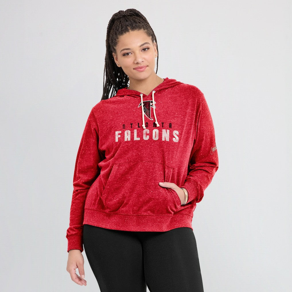 Atlanta Falcons Women's Rewind Gym Vintage Lightweight Pullover Hoodie Red | Nike for Sale