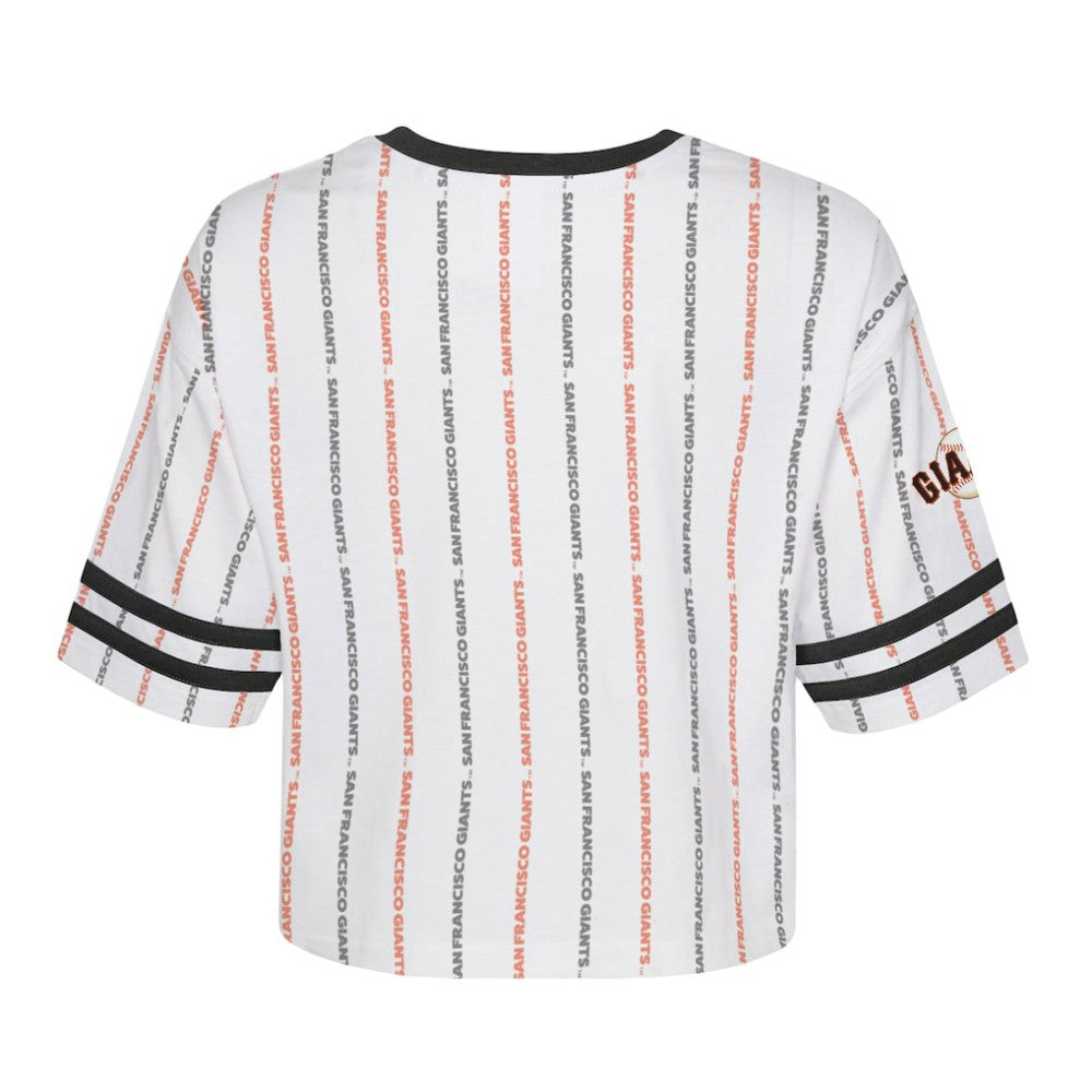 San Francisco Giants Girls Youth Ball Striped T-Shirt - MLB