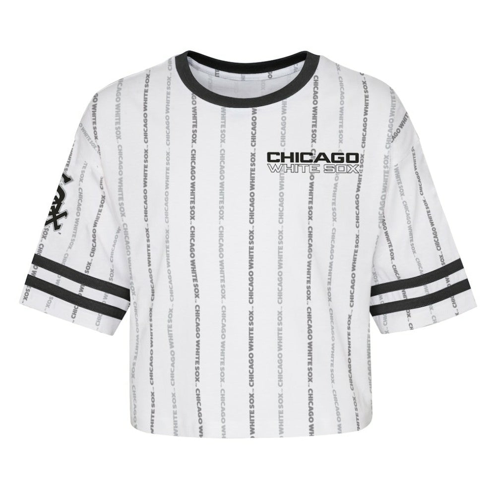 Chicago White Sox Girls Youth Ball Striped T-Shirt - MLB
