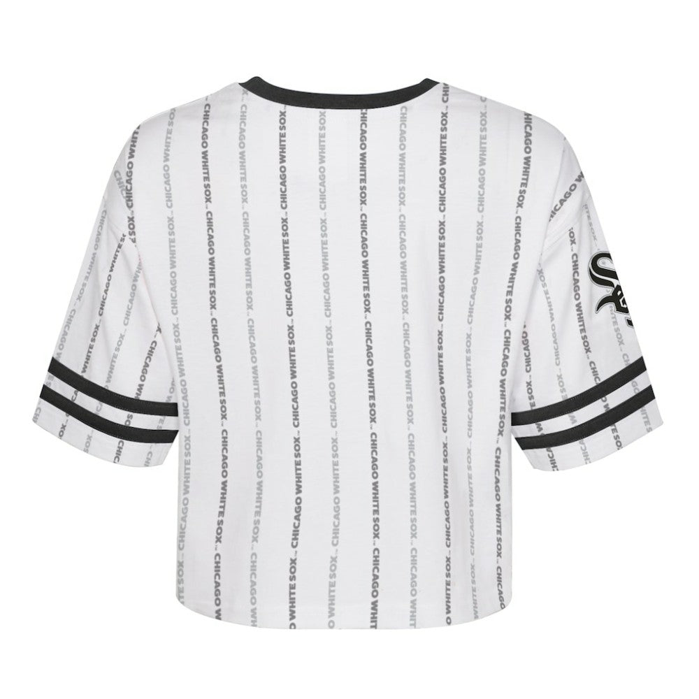 Chicago White Sox Girls Youth Ball Striped T-Shirt - MLB