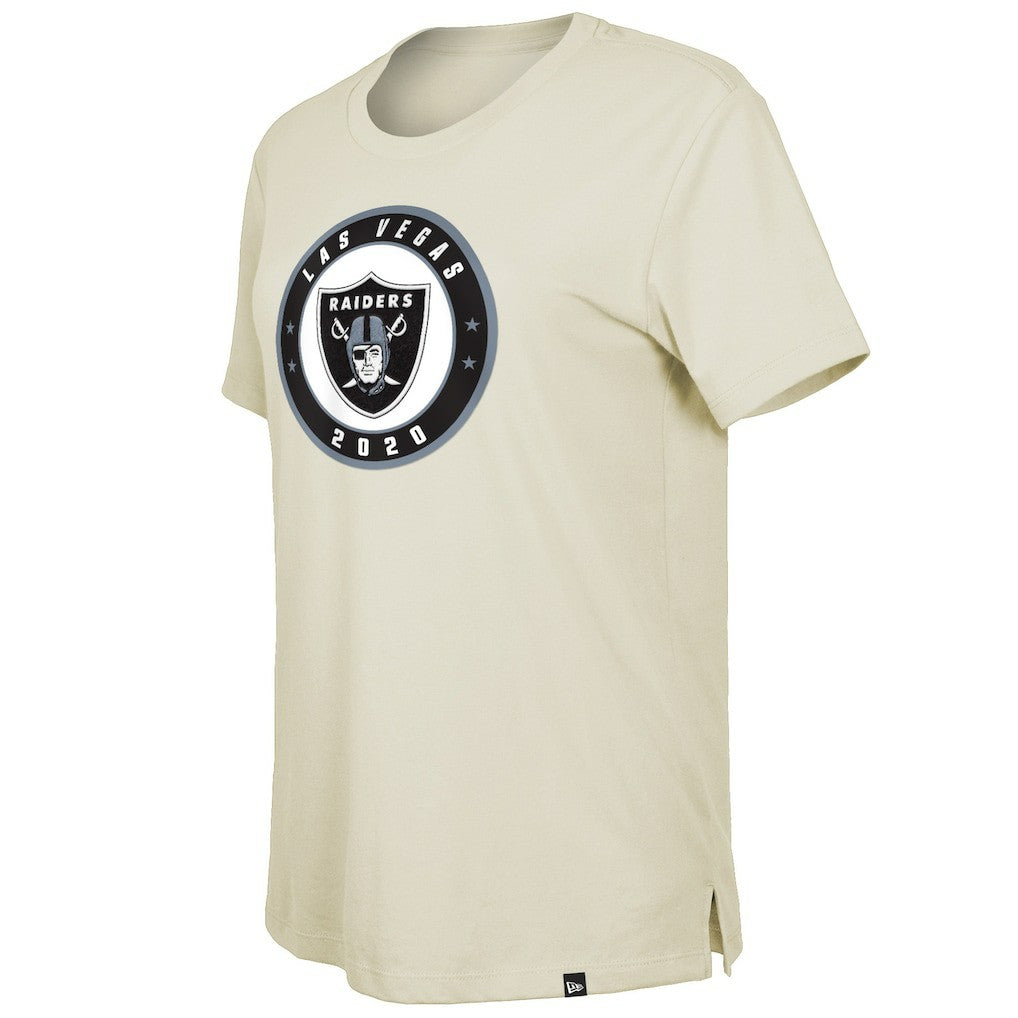 Las Vegas Raiders New Era Women's 2023 NFL Draft T-Shirt Cream | NFL