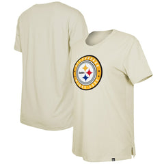 Pittsburgh Steelers New Era Women's 2023 NFL Draft T-Shirt Cream | NFL