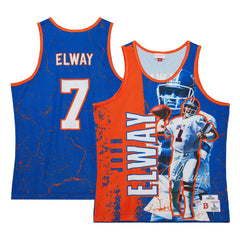 John Elway Denver Broncos 1994 Player Burst Tank Top Royal | Mitchell & Ness
