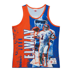 John Elway Denver Broncos 1994 Player Burst Tank Top Royal | Mitchell & Ness