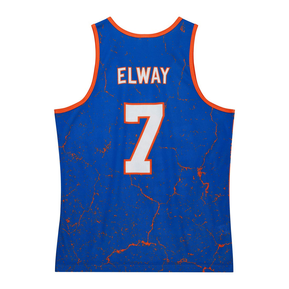 John Elway Denver Broncos 1994 Player Burst Tank Top Royal | Mitchell & Ness