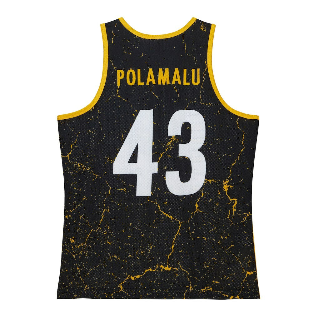 Troy Polamalu Pittsburgh Steelers 2007 Player Burst Tank Top Black | Mitchell & Ness