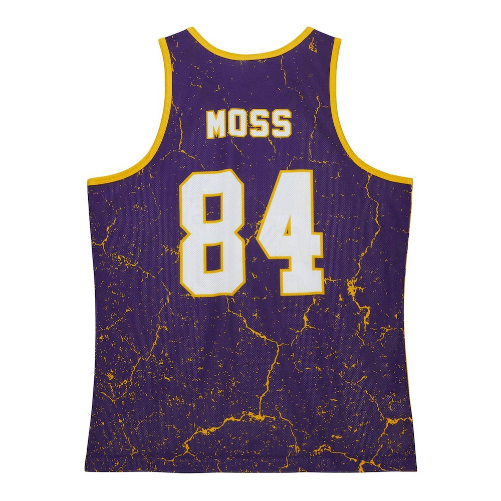 Randy Moss Minnesota Vikings 1998 Player Burst Tank Top Purple | Mitchell & Ness