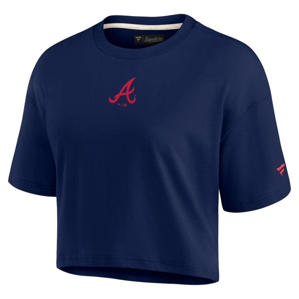 Atlanta Braves Fanatics Women's Elements Super Soft Boxy Cropped T-Shirt - MLB
