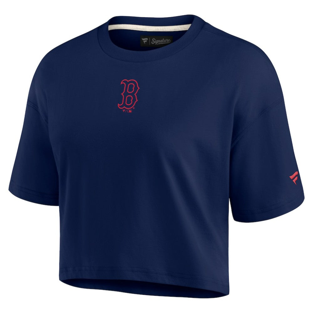 Boston Red Sox Fanatics Women's Elements Super Soft Boxy Cropped T-Shirt - MLB
