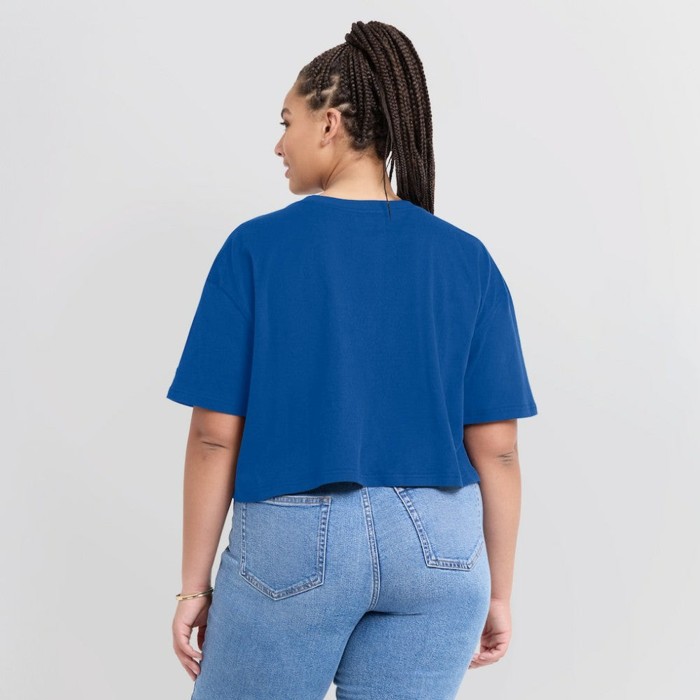 Chicago Cubs Fanatics Women's Elements Super Soft Boxy Cropped T-Shirt - MLB