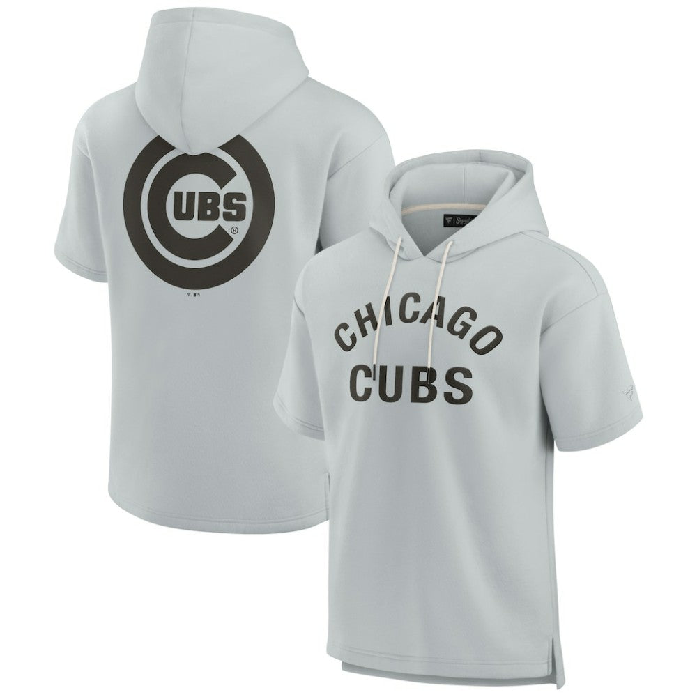 Chicago Cubs Fanatics Unisex Elements Super Soft Fleece Short Sleeve Pullover Hoodie - MLB